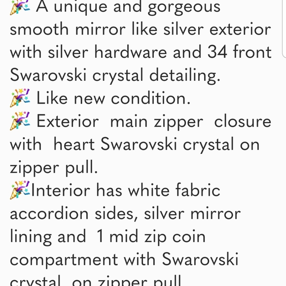 Swarovski limited edition wallet.  NWOT - Picture 7 of 9